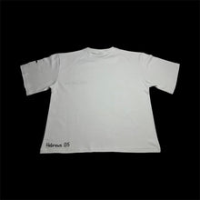 Load image into Gallery viewer, Pre-Sale THE RICH LIFE. Oversized Crop Tee (White/Black Print)