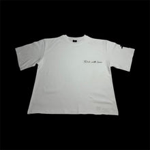 Load image into Gallery viewer, Pre-Sale THE RICH LIFE. Oversized Crop Tee (White/Black Print)