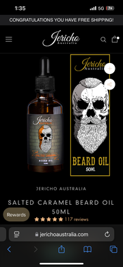 SALTED CARAMEL BEARD OIL 50ML