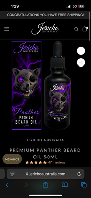 PREMIUM PANTHER BEARD OIL 50ML