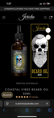 COASTAL VIBES BEARD OIL 50ML