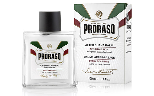 Proraso Travel Kit - Pre Shave Refresh (15ml), Shave Cream Tube Refresh (10ml), After Shave Balm Sensitive (25ml) & Mini Shave Brush
